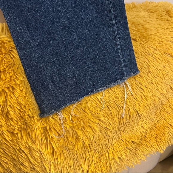 Zara Dark Blue Straight Wide Leg Jeans - Picture 4 of 5